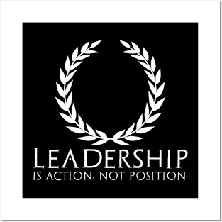 Leadership Is Action Not Position- Motivational Entrepreneur Posters and Art